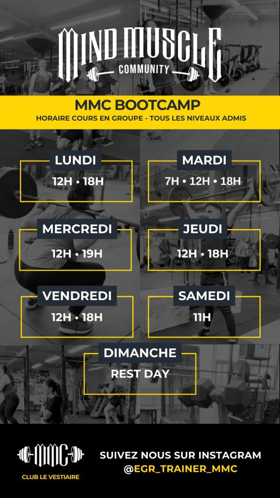 horaire bootcamp mmc